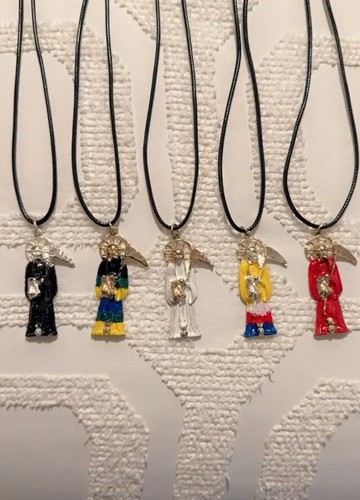Stainless steel santa muerte - steel,